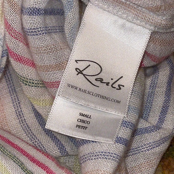 Rails Thea Isla Stripe Linen Blouse - Picture 11 of 13